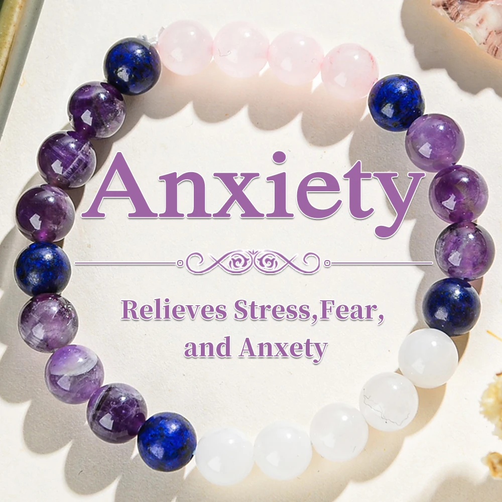 Natural Amethyst Healing Bracelet | Calming Crystal Jewellery
