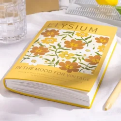 Vintage Floral Design Diary | 260-Page Matte Notebook