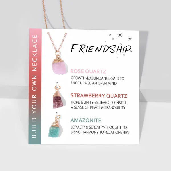 Natural Stone Pendant Necklace | Mindful Gemstone Jewellery - Image 3