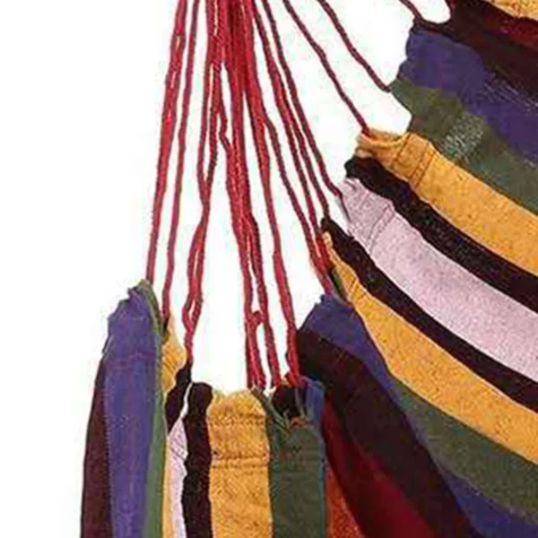 Portable Hammock Chair | Colourful Hanging Rope Swing Seat - Image 3