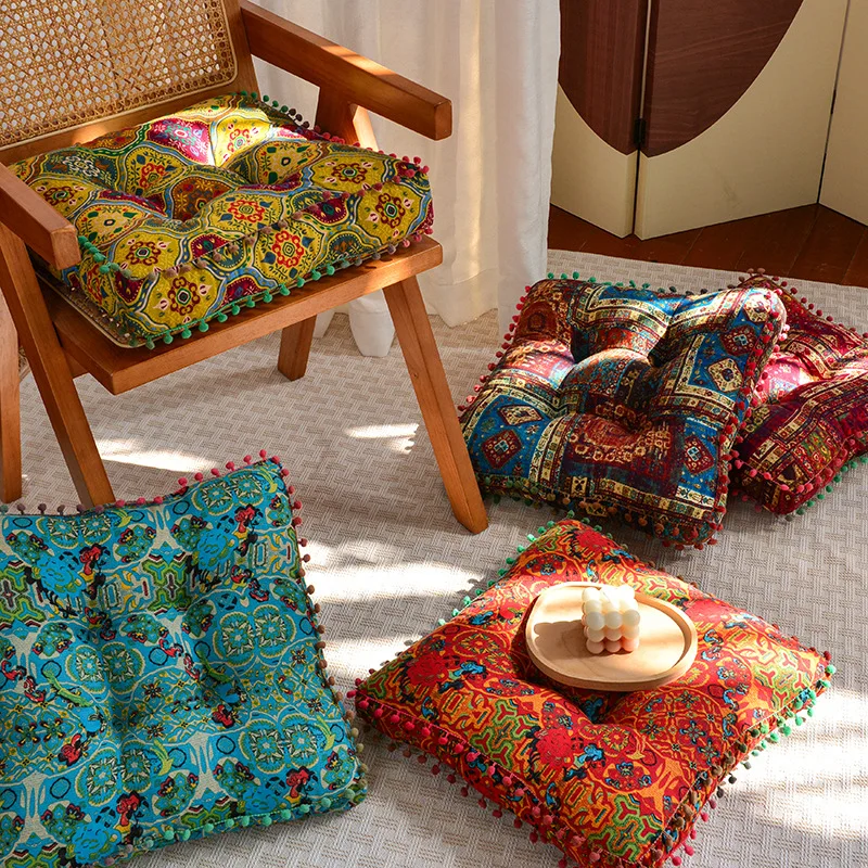 Moroccan Chair Cushion | Soft 40x40cm Meditation Pad - Image 3