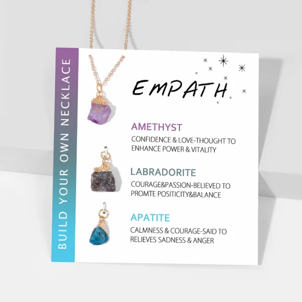 Natural Stone Pendant Necklace | Mindful Gemstone Jewellery - Image 2