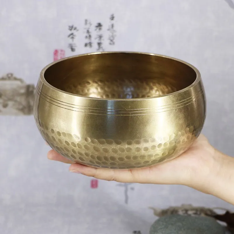 Nepal Hand-made Buddha Sound Bowl | Brass Meditation Singing Bowl - Image 3