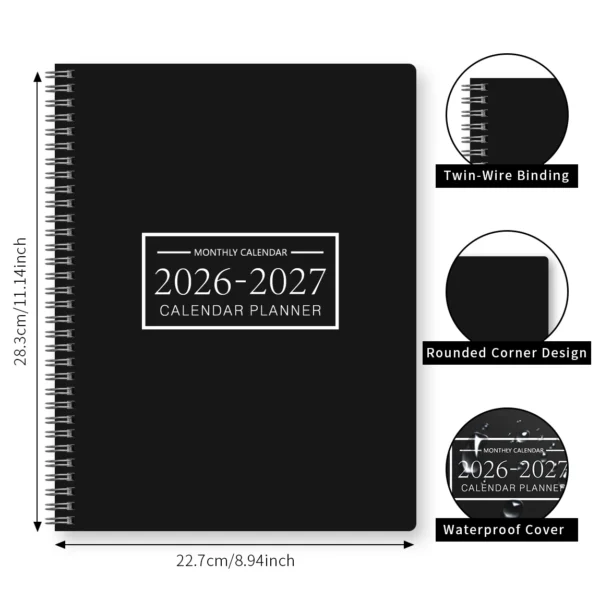 2026–2027 A4 Monthly Calendar Planner – Organiser - Image 5