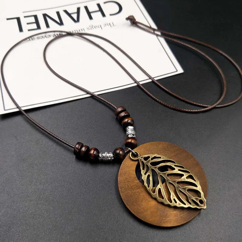 Wooden Harmony Pendant Necklace | Natural Jewellery