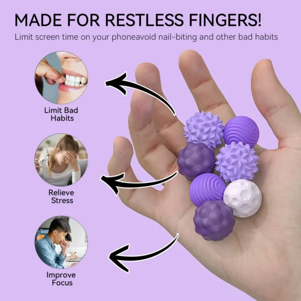 Silicone Magnetic Sensory Balls | Quiet Fidget Toy | Calm & Focus - Image 6