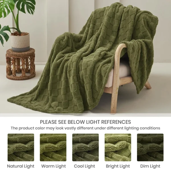 Fleece Sofa Throw Blanket | Soft Cosy Bed & Couch Throw - Image 5
