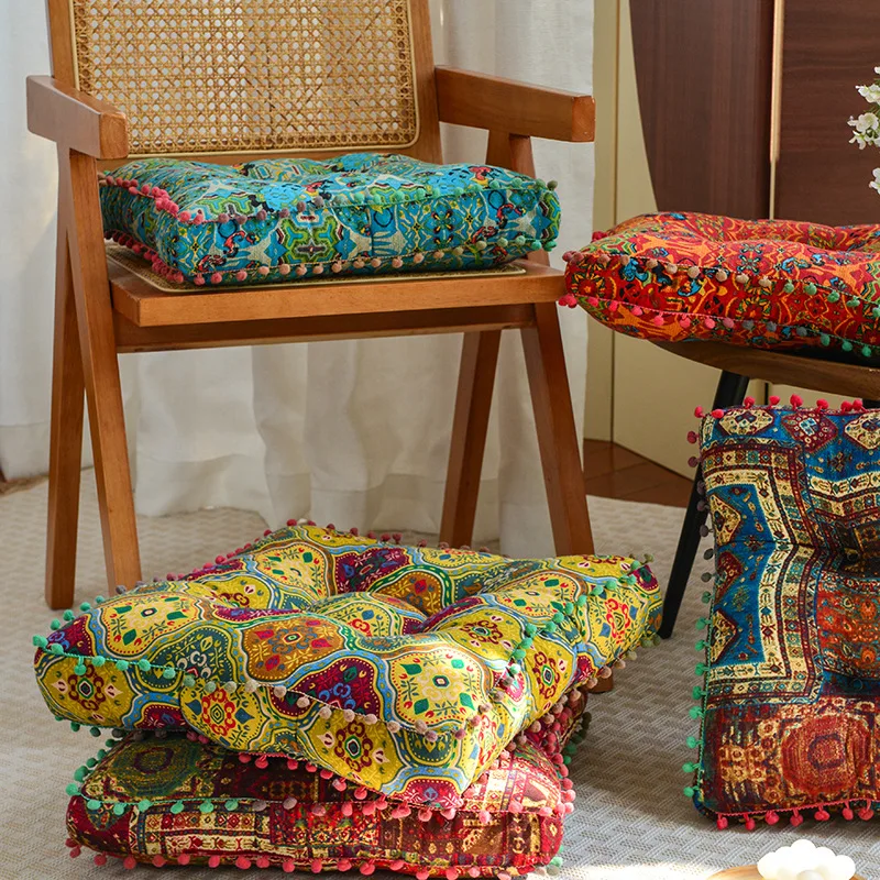 Moroccan Chair Cushion | Soft 40x40cm Meditation Pad - Image 4