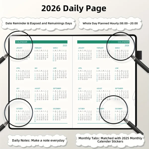 2026 Productivity Planner & Habit Tracker Set - Image 3