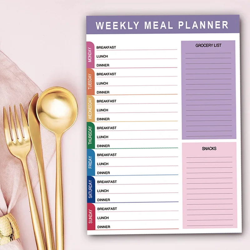 A5 Daily Meal Planner | Weekly Food & Recipe Organiser Notepad - Image 5