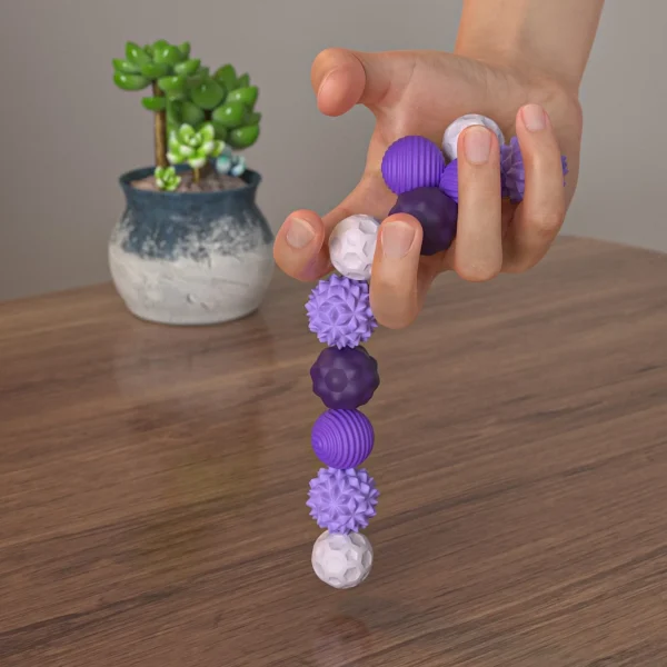 Silicone Magnetic Sensory Balls | Quiet Fidget Toy | Calm & Focus - Image 3