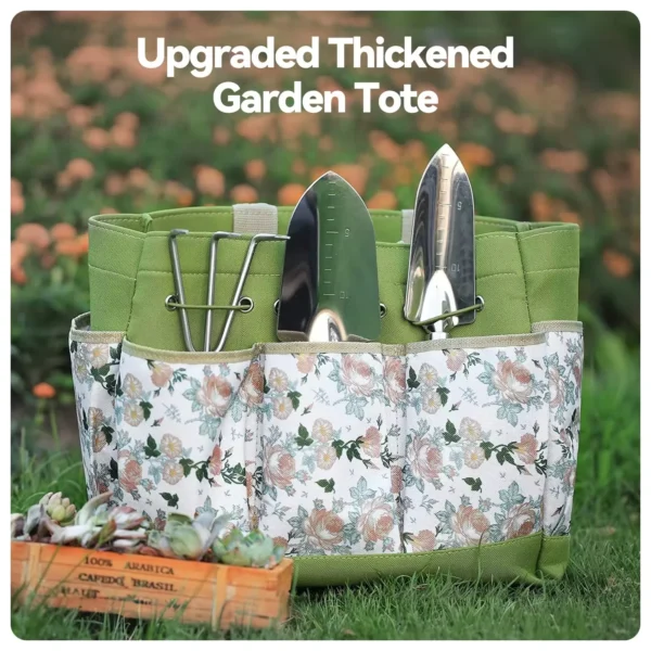 9-Piece Garden Hand Tool Set | Complete Gardening Kit with Tote - Image 6