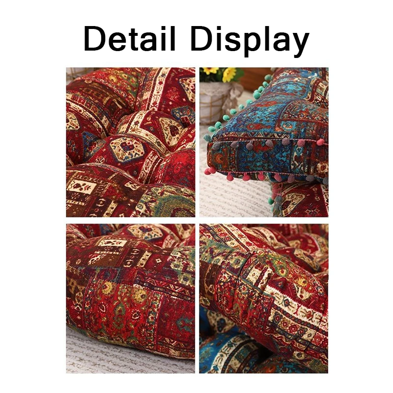Moroccan Chair Cushion | Soft 40x40cm Meditation Pad - Image 5