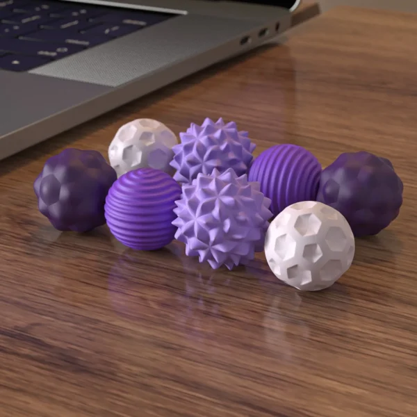 Silicone Magnetic Sensory Balls | Quiet Fidget Toy | Calm & Focus - Image 2