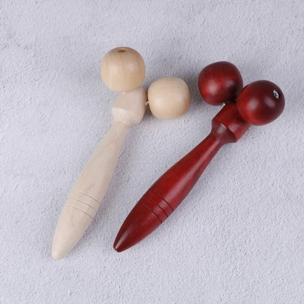 Wooden Face Roller Massager | Natural Relaxation Tool - Image 5