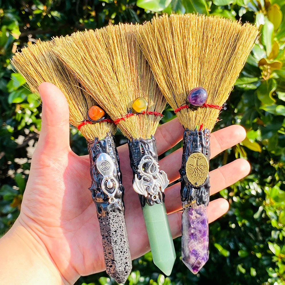 Seven Chakra Crystal Broom Quartz | Natural Gemstone Décor - Image 6