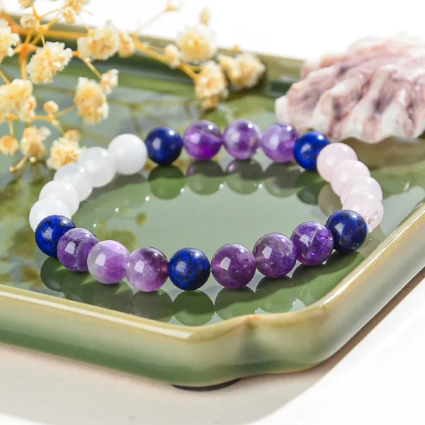 Natural Amethyst Healing Bracelet | Calming Crystal Jewellery - Image 5
