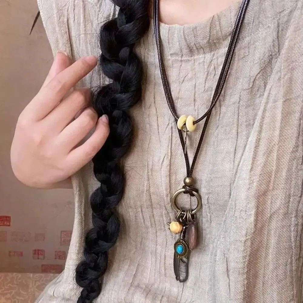 Feather Leaf Pendant Necklace Mindful Jewellery by Spencer Vibes - Image 4