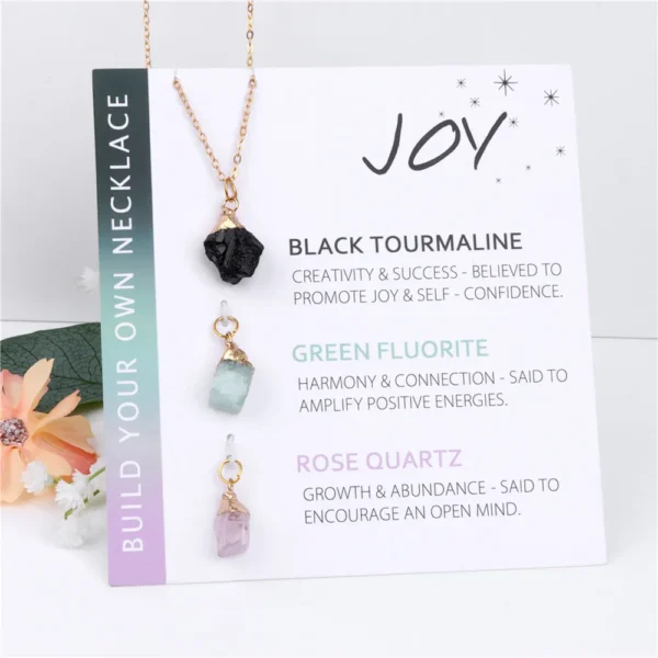 Natural Stone Pendant Necklace | Mindful Gemstone Jewellery - Image 4
