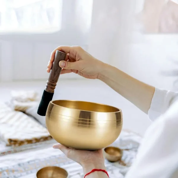 Brass Singing Bowl | Mindful Meditation Sound Bowl - Image 3