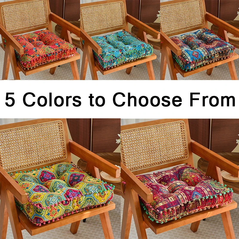 Moroccan Chair Cushion | Soft 40x40cm Meditation Pad - Image 6