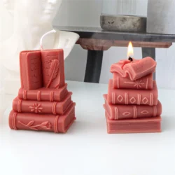 3D Book Candle Mould | Silicone DIY Craft Mould for Candles