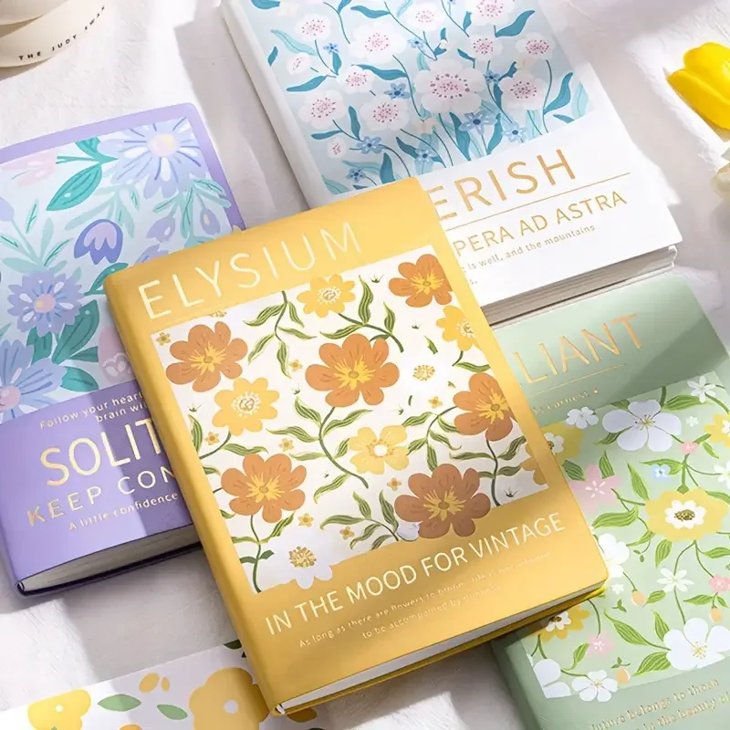 Vintage Floral Design Diary | 260-Page Matte Notebook - Image 3