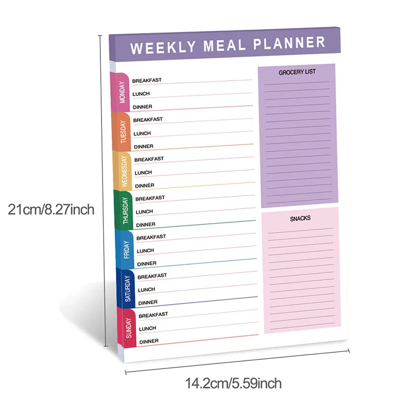 A5 Daily Meal Planner | Weekly Food & Recipe Organiser Notepad - Image 3