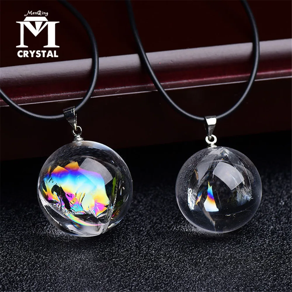 Clear Crystal Ball Ornament | Natural Quartz Decoration