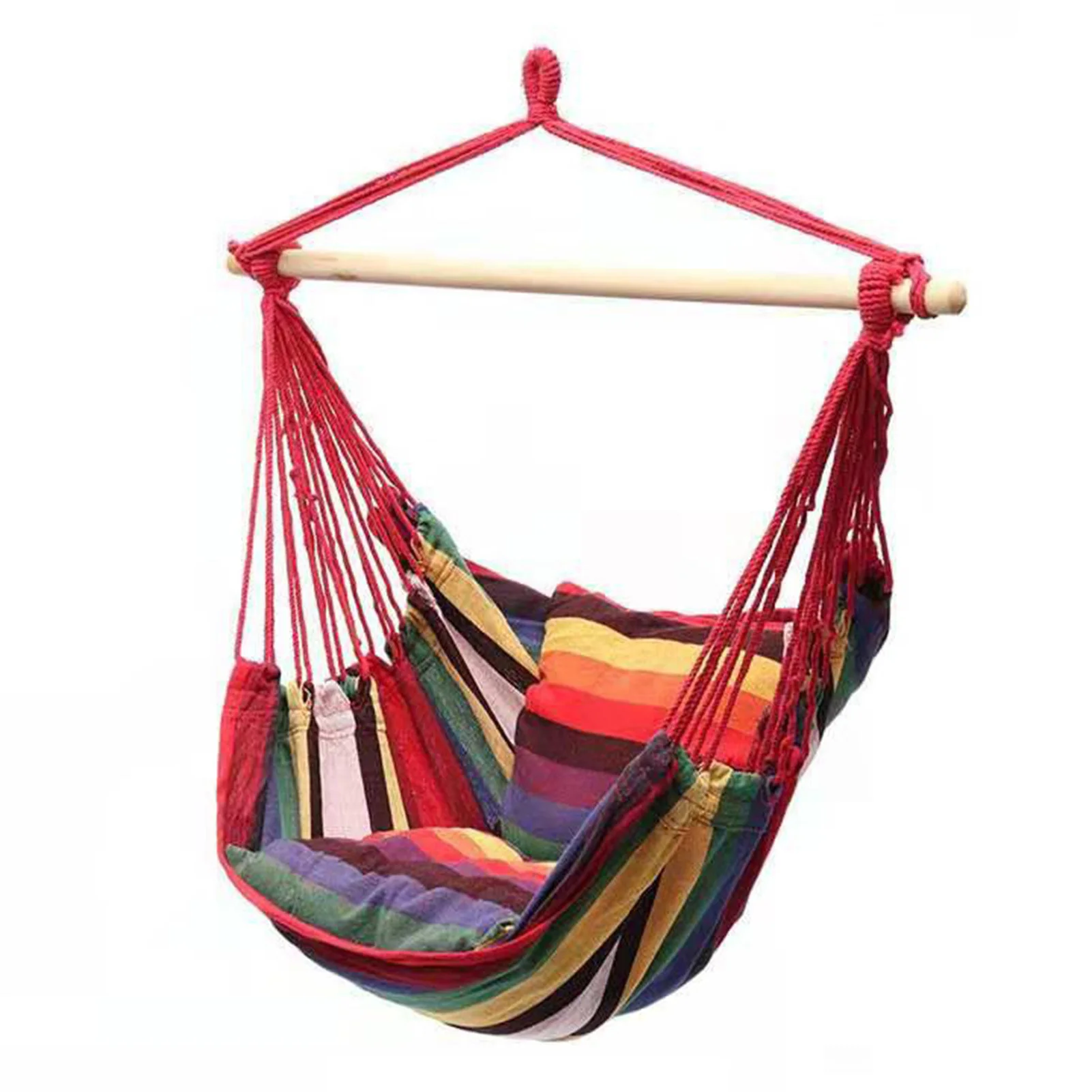 Portable Hammock Chair | Colourful Hanging Rope Swing Seat