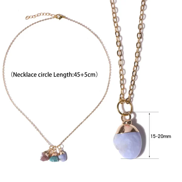 Natural Stone Pendant Necklace | Mindful Gemstone Jewellery - Image 5