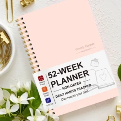 A5 52-Week Undated Weekly Planner – Habit Tracker
