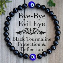 Evil Eye Black Tourmaline Bracelet | Mindful Protection Jewellery