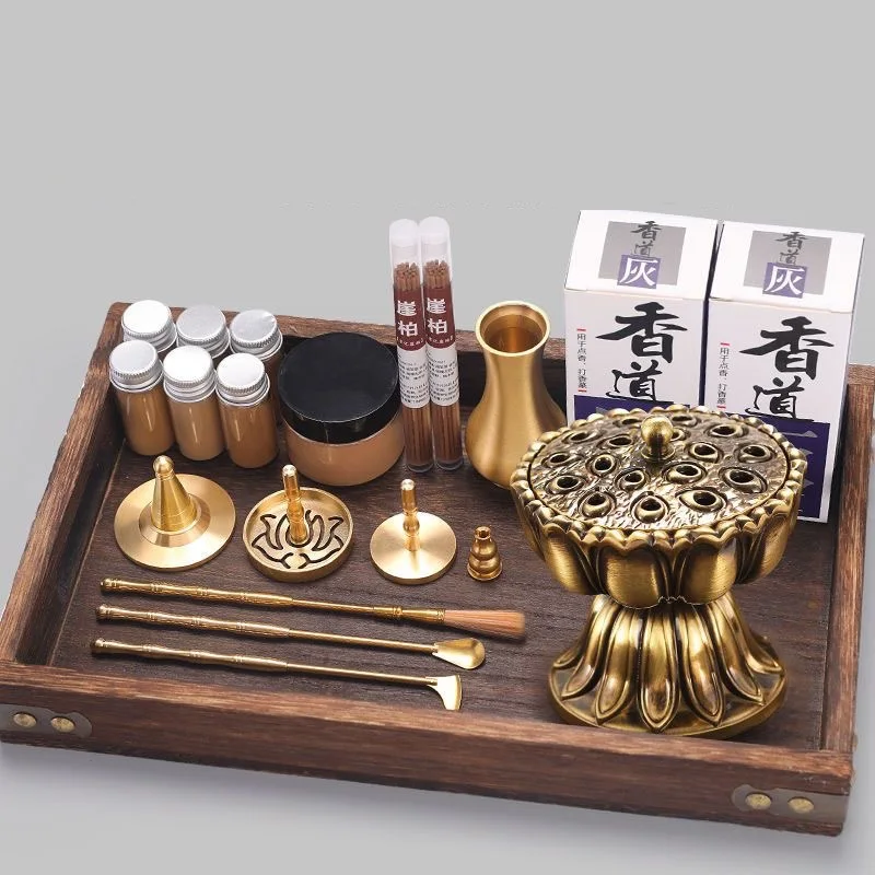 Brass Incense Burner Set | Mindful Aromatherapy Kit