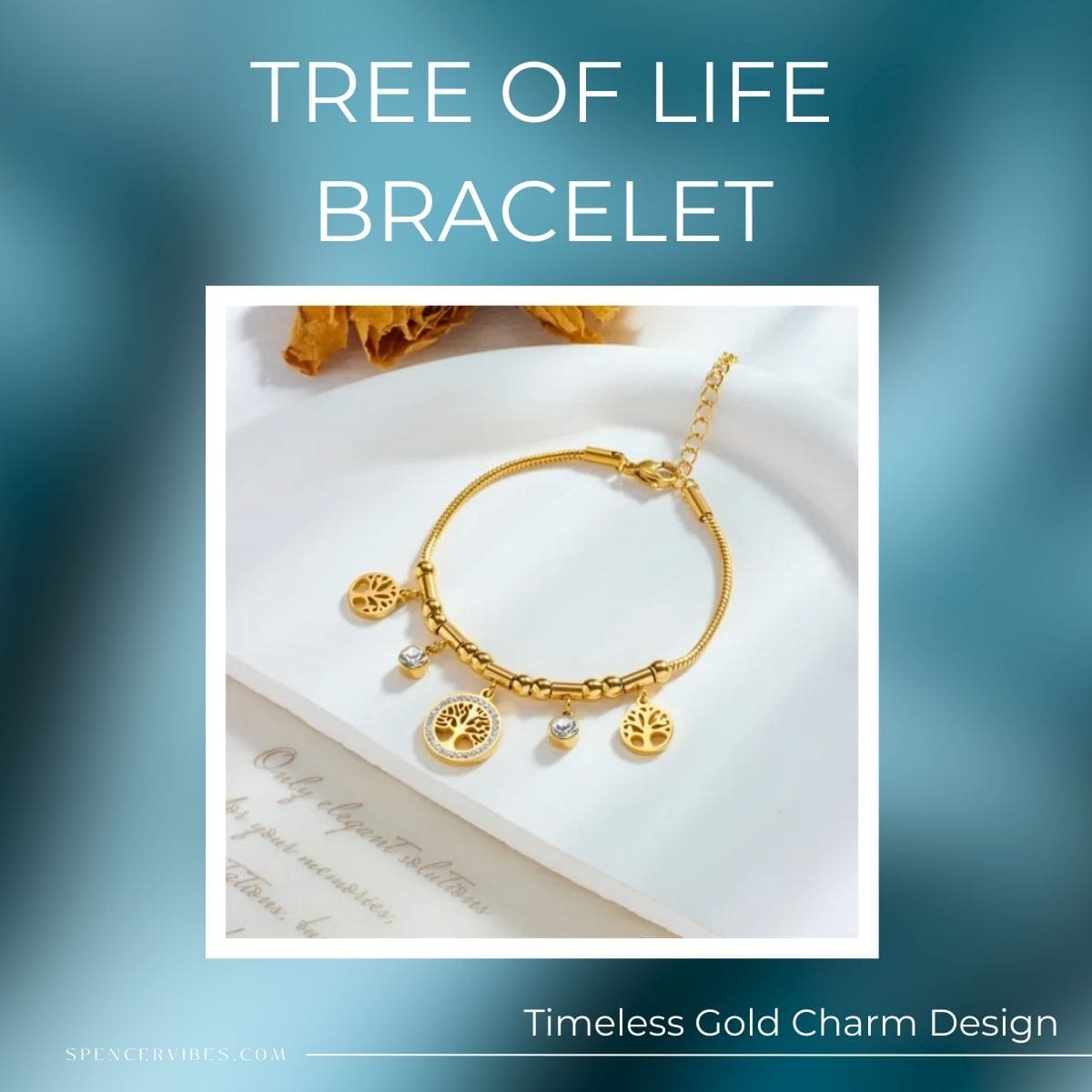 Tree of Life Bracelet | Elegant Gold Charm Design