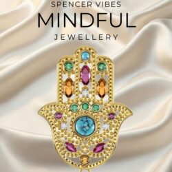 Hand of Fatima Golden Pendant 925 Sterling Silver