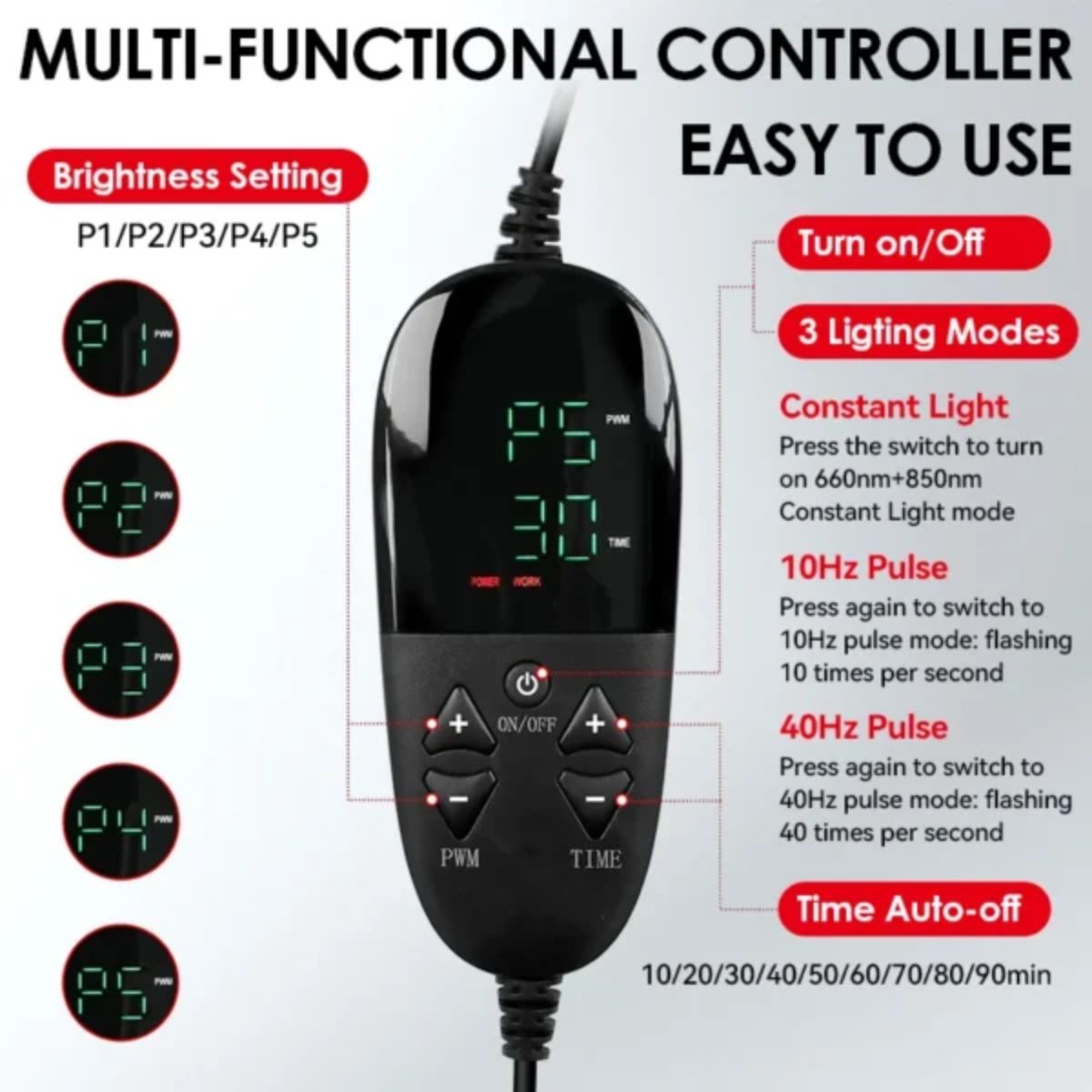 Multi functional control for the Red Light Balance Panel