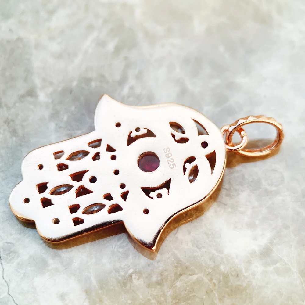 Hand of Fatima Pendant – 925 Sterling Silver - Image 5