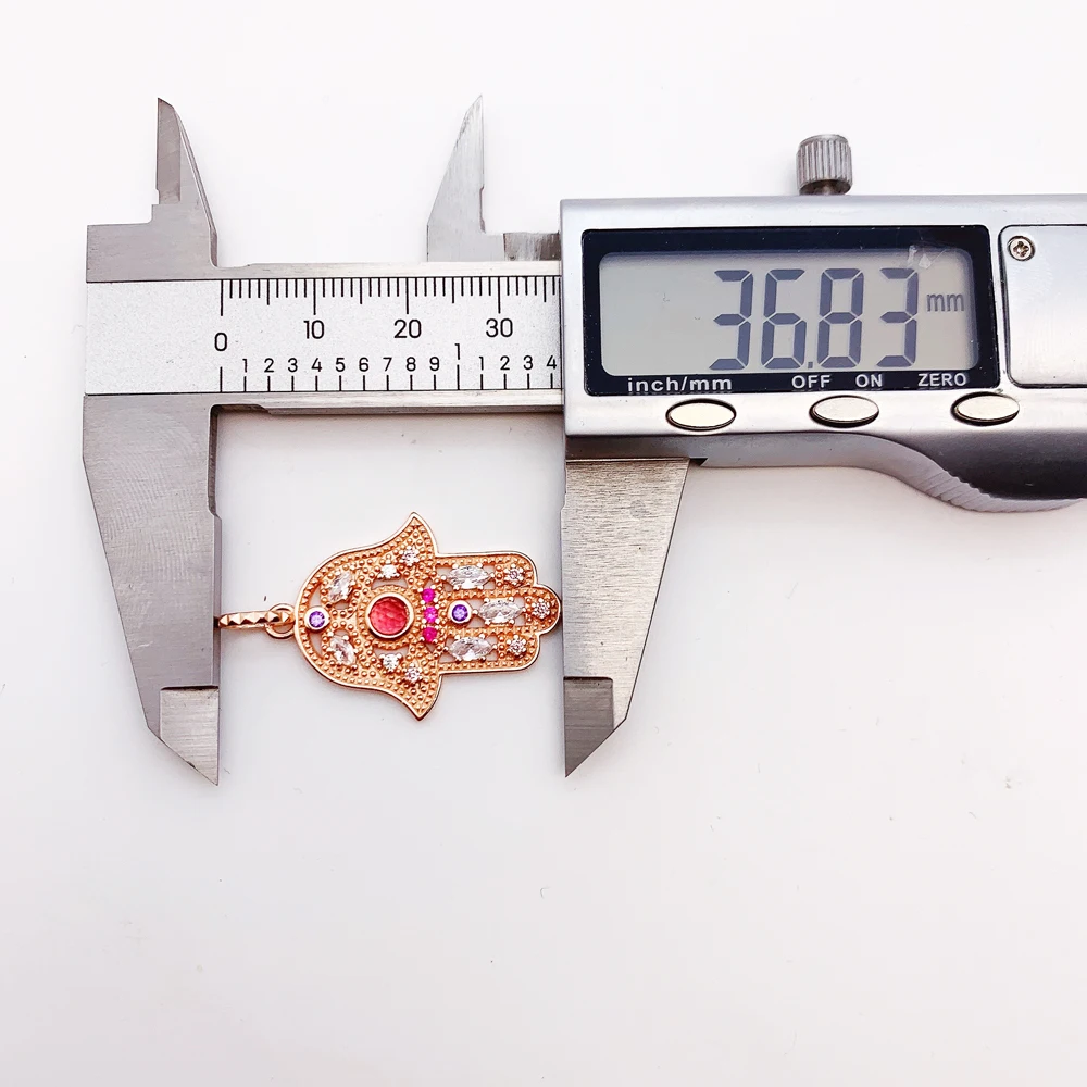 Hand of Fatima Pendant – 925 Sterling Silver - Image 2