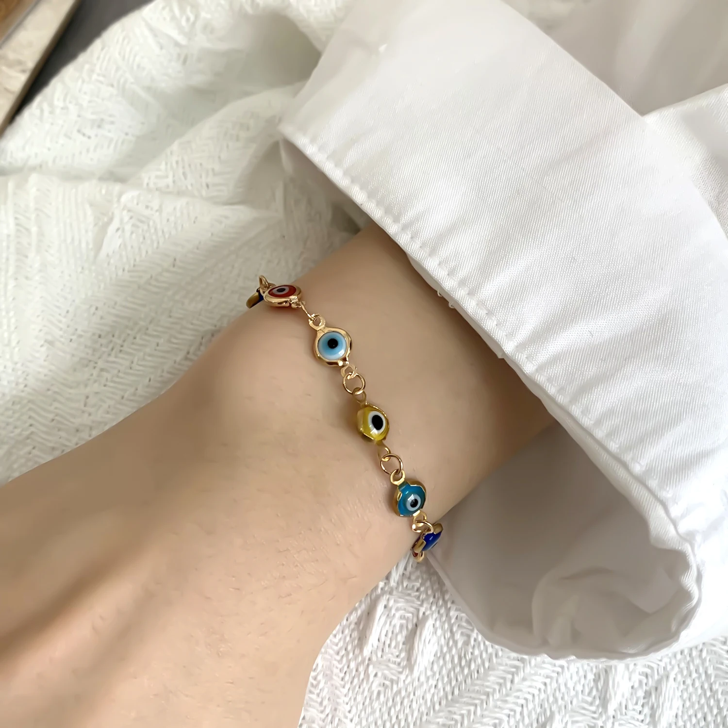 Lucky Turkish Evil Eye Bracelet for Women | Mindful Jewellery - Image 2