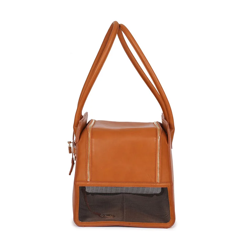 Luxury PU Leather Dog Carrier Bag - Image 5