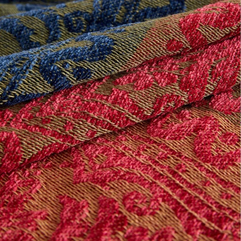 Large Boho Harmony Blanket | Chenille Jacquard Throw for Comfort - Image 3