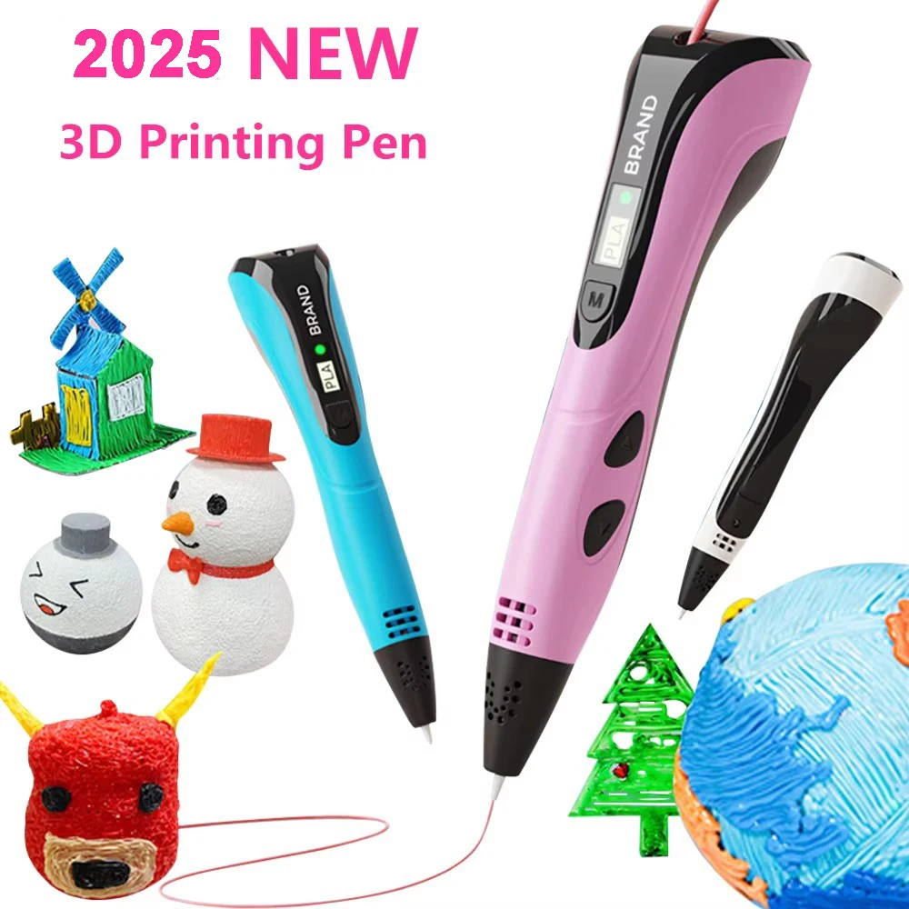 Adjustable 3D Printing Pen – PLA & ABS Compatible Creative Kit