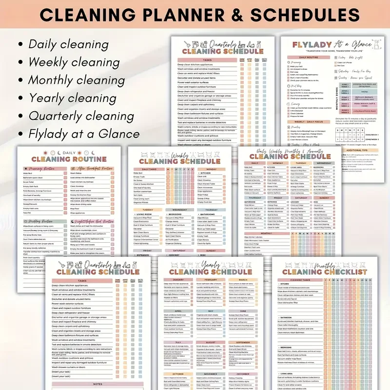 ADHD Cleaning Planner | Cleaning Schedule & Chore Chart - Image 4