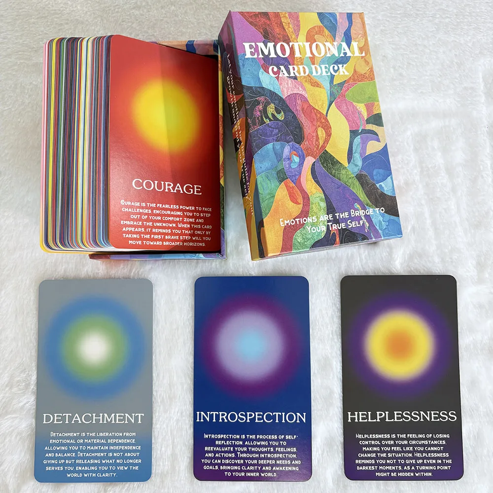 Emotional Oracle Cards Deck | 56 Mindfulness Cards