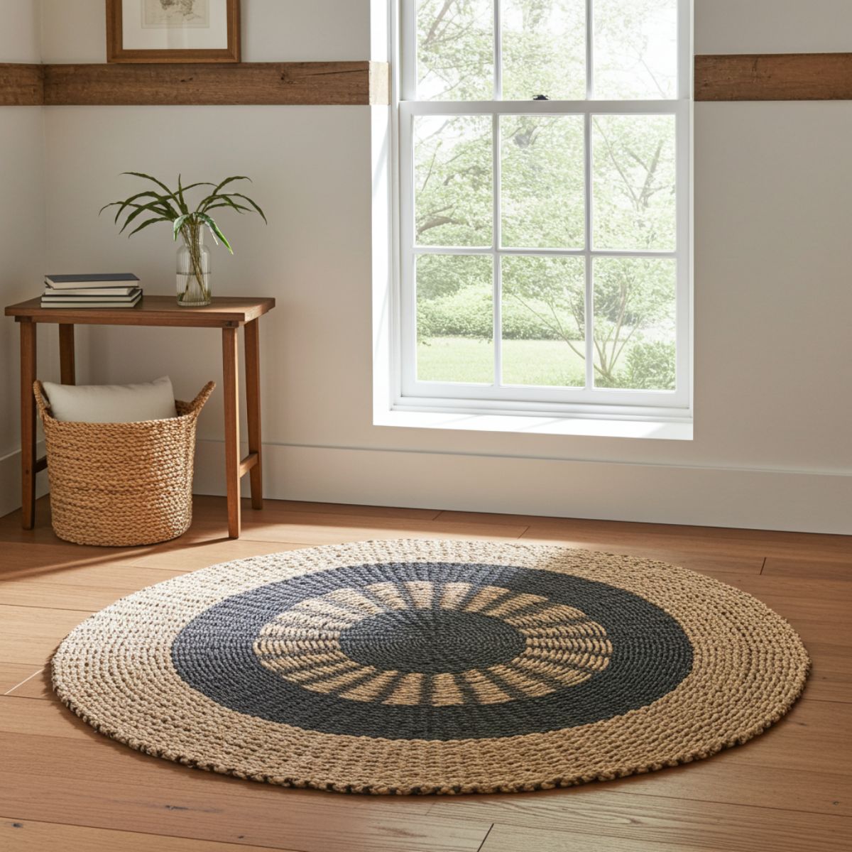 Seagrass Rug – Round Woven Accent (1m)
