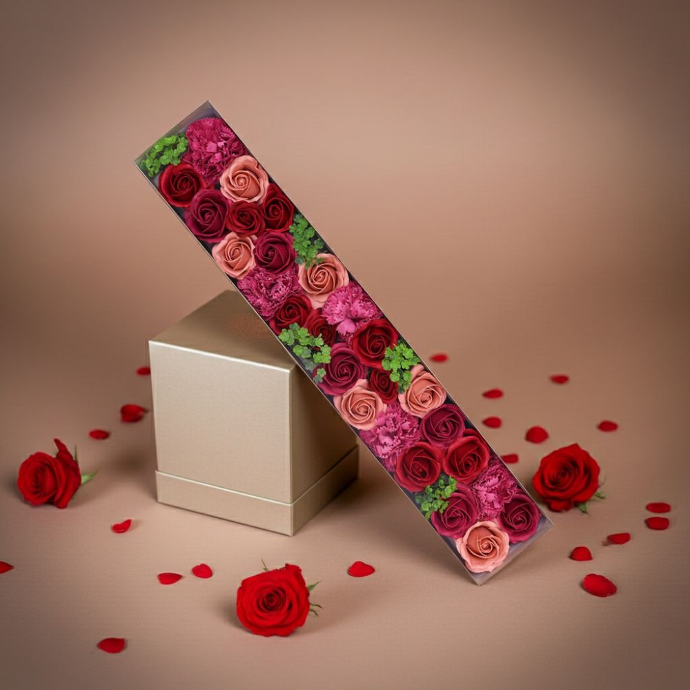 Alternative to Fresh Flowers – Soap Rose Gift Box