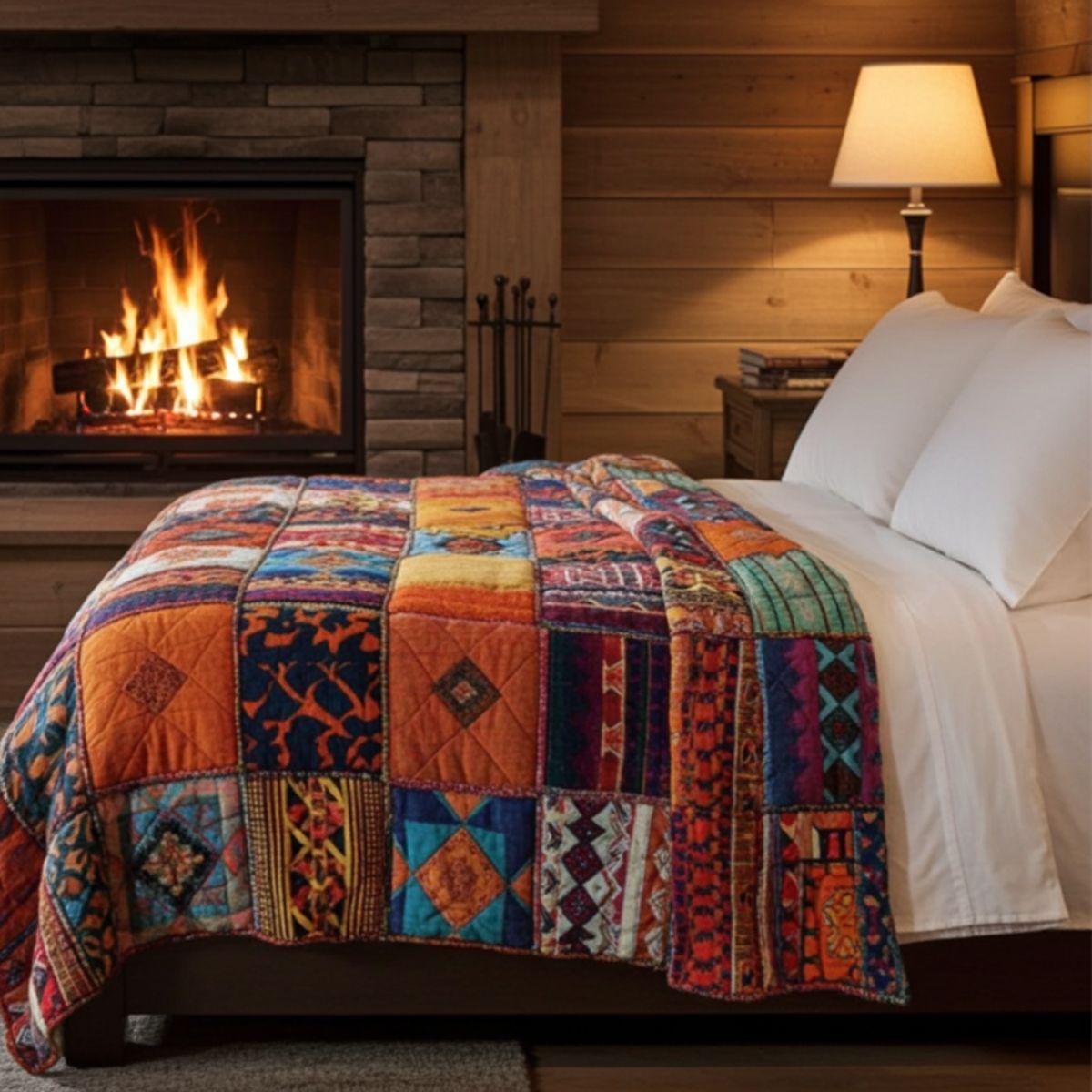 Boho Coral Fleece Blanket 150×200cm